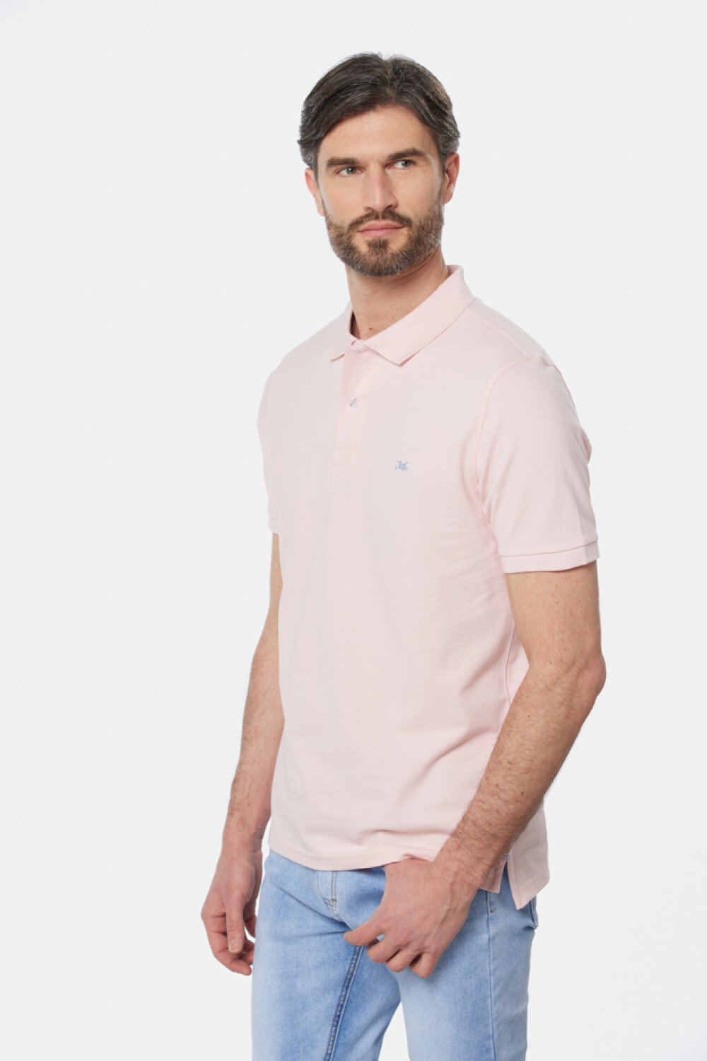 REMERA POLO LISA Rosa