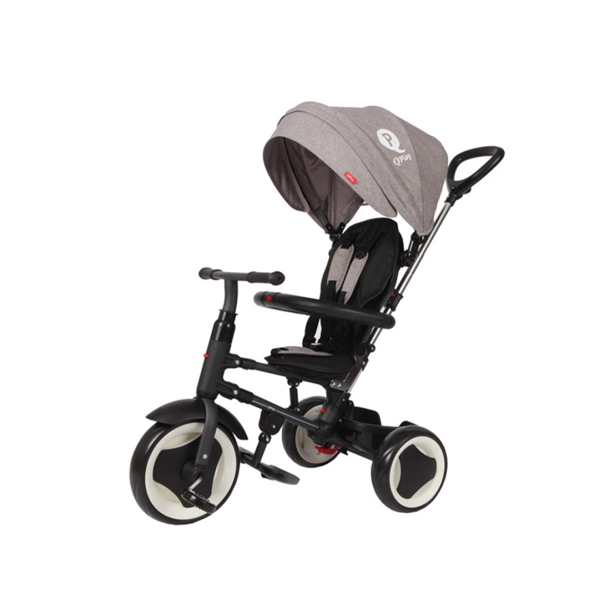 Triciclo Rito Plegable Qplay By Bebesit - GRIS 