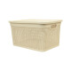 Caja simil ratán 25 lts BEIGE