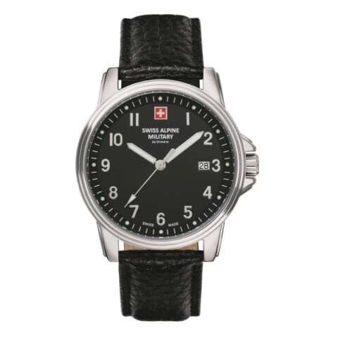 Reloj Swiss Alpine Military 7011.1537 Leader para Hombre con Correa de Cuero Reloj Swiss Alpine Military 7011.1537 Leader Para Hombre Con Correa De Cuero
