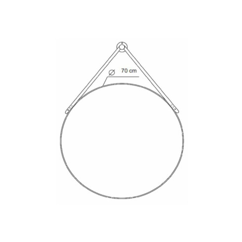 ESPEJOS 70X70 NICKEL TIRA CUERO MARRON DECORADOS GAMAS DE MARRON