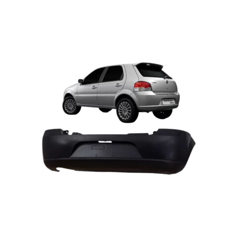 PARAGOLPE TRASERO NEGRO LISO Paragolpe Trasero Negro Liso