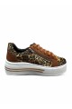 CALZADO DEPORTIVO EUROTEENS CON PLATAFORMA COMBIANADO Camel