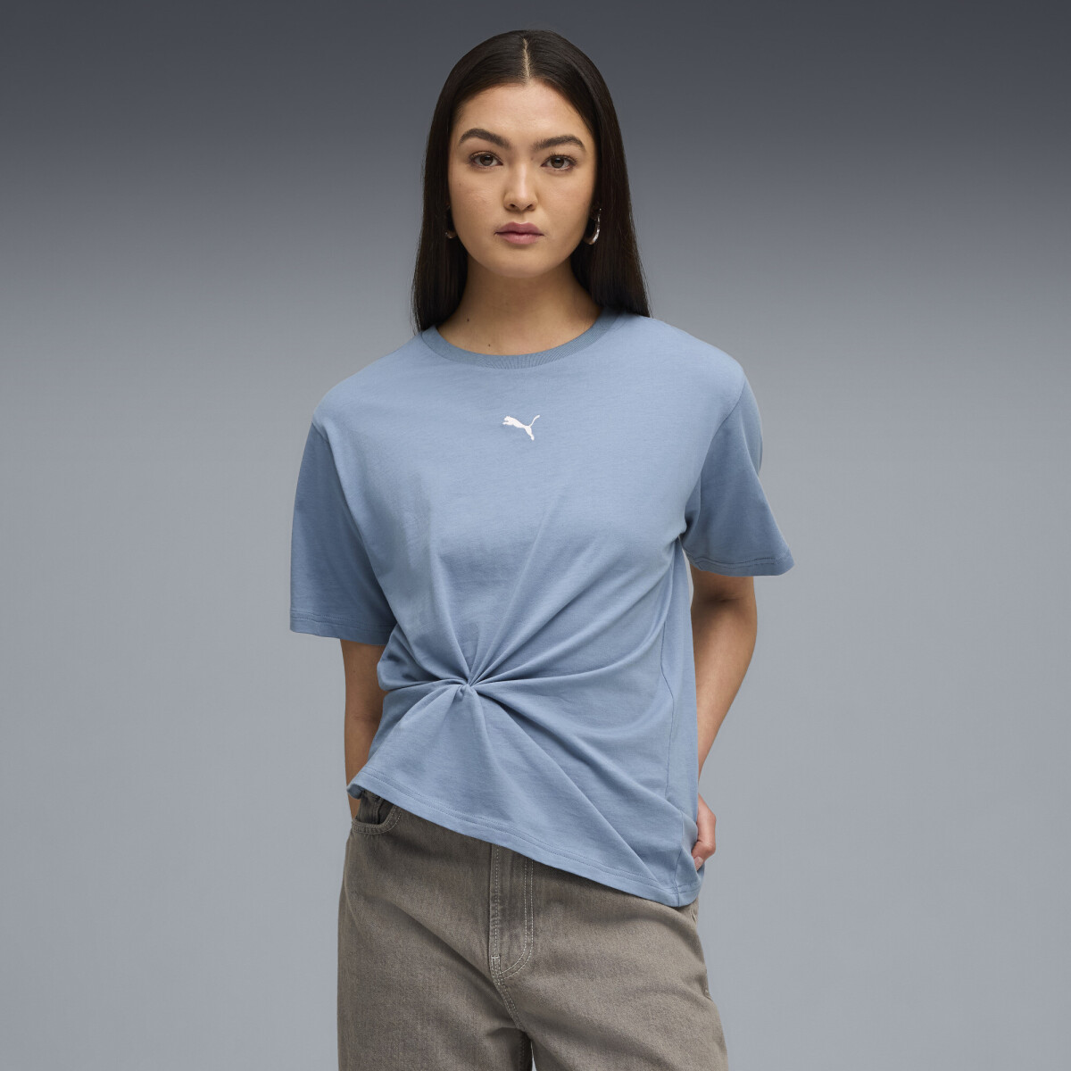 ESS Relaxed Tee 68497134 - Celeste 
