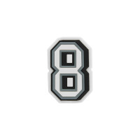 Jibbitz™ Charm Número 8 Blanco