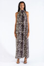 MICHU HALTER DRESS Feline Black