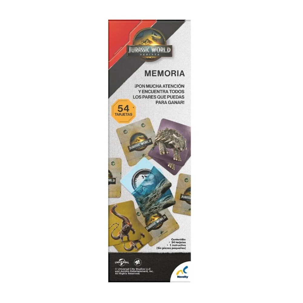 Juego de Memoria en Torre Jurassic World MEMORIA EN TORRE JURASSIC WORLD 4 JCA-4757F