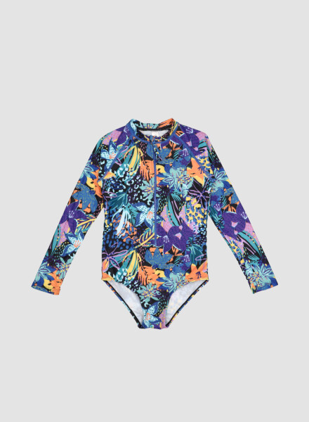 Manga larga surf bingo 2-16a Neon flowers