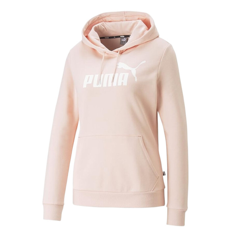 Canguro de Mujer Puma Logo Hoodie Rosa - Blanco