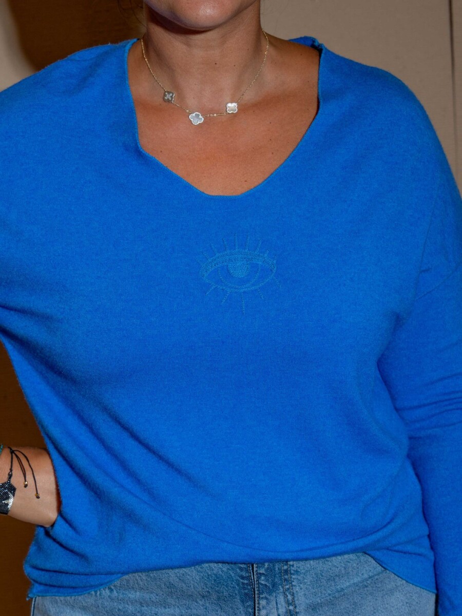 Sweater Ojo - Azul 