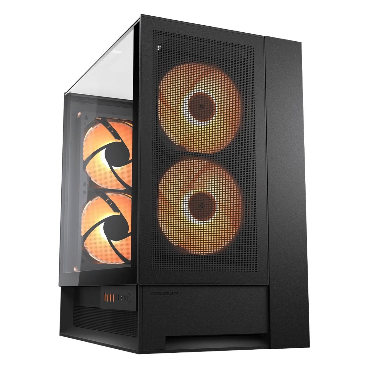 Gabienete Gamer Cougar Omnyx 4 Fanes Incluidos Mid Tower - GABINETE COUGAR OMNYX BLACK 