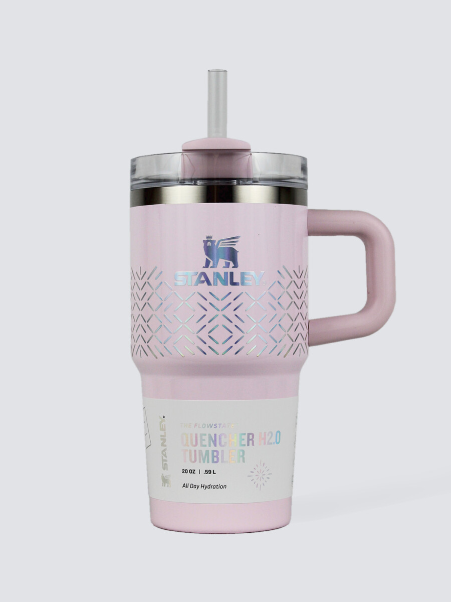 Stanley Quencher H2.0 Tumbler The Flowstate 20oz - Rosa con detalle 