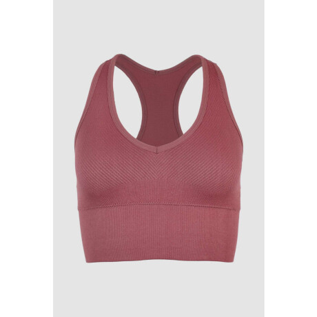 Top deportivo sin costura Bordeaux