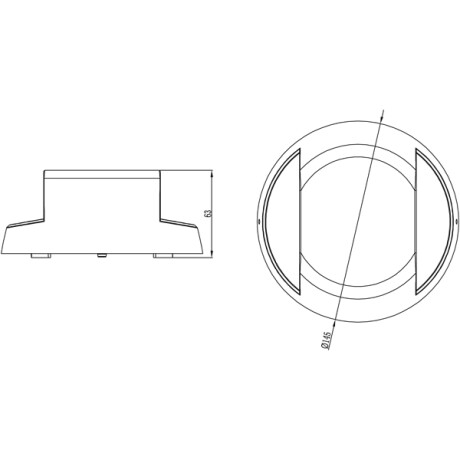 Aplique led bidireccional spot circular IP65 7W Aplique led bidireccional spot circular IP65 7W
