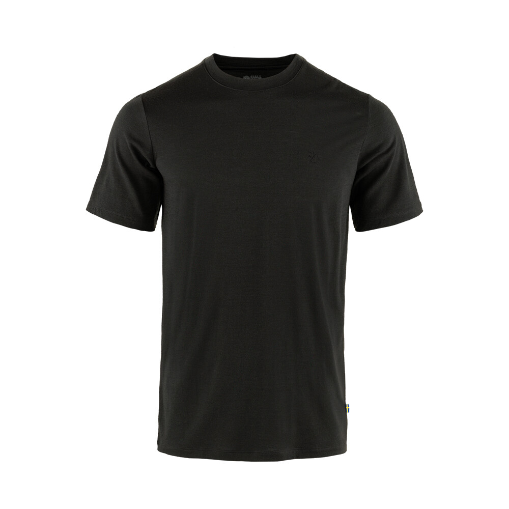 Abisko Wool SS M - Hombre Black