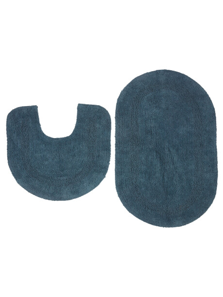 Juego alfombra baño LERDALA 2u azul Juego alfombra baño LERDALA 2u azul