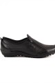 Zapato zipper calado Negro