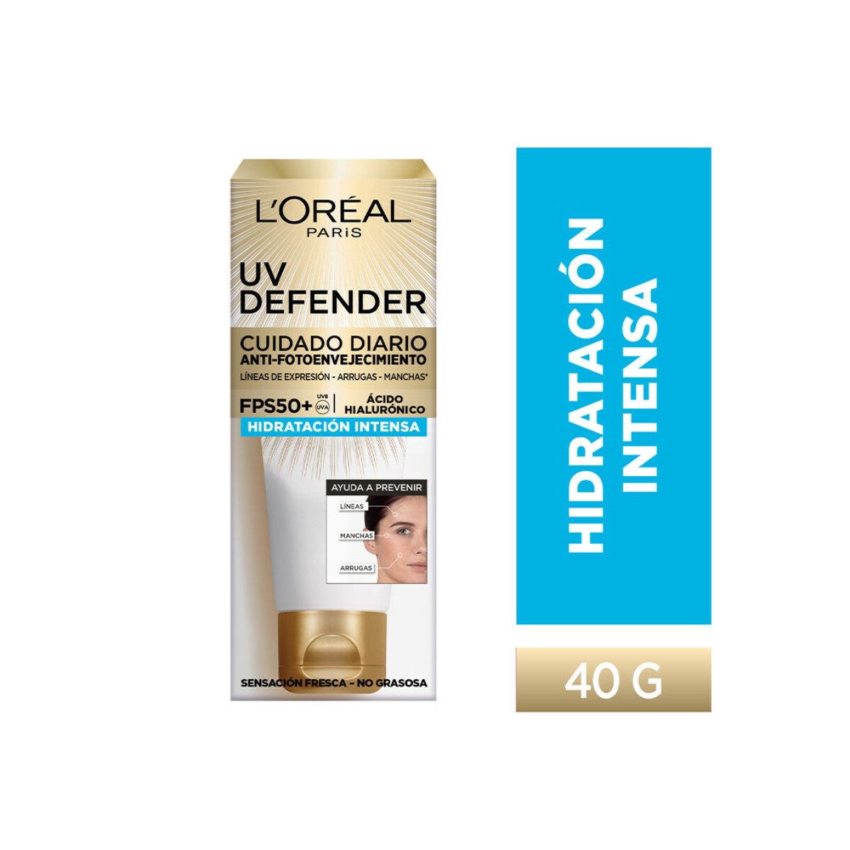 Protector Solar L’Oréal UV Defender Anti Fotoenvejecimiento 50FPS 40gr – Protector solar