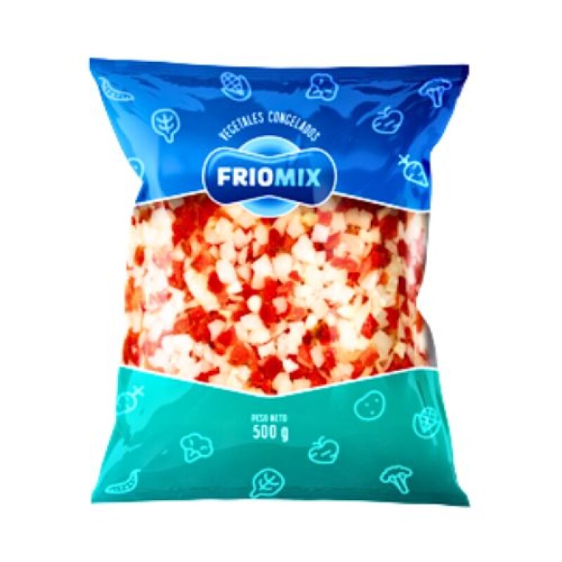 Mix morrón y cebolla Friomix - 500 g Mix morrón y cebolla Friomix - 500 g