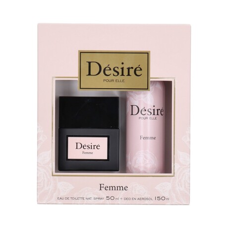 Set de Fragancias Desire Femme Edt 50ML y Desodorante 001