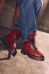 Tweed Boots Rojo