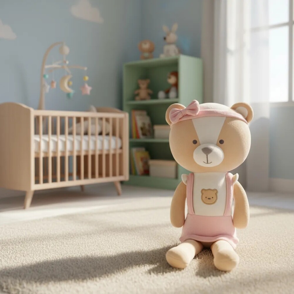 Peluche osito XL BUBA cookie rosa