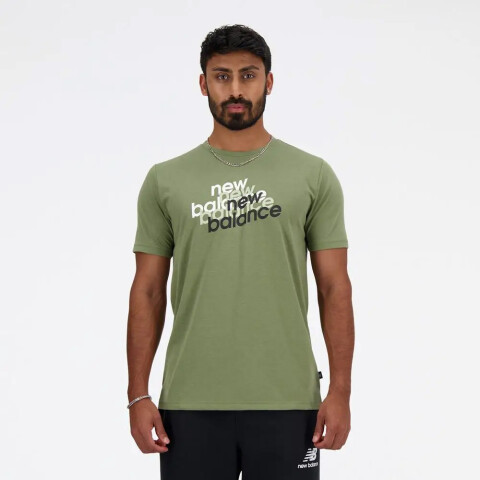 Sport Essentials Heathertech Graphic T-Shirt - Hombre Green
