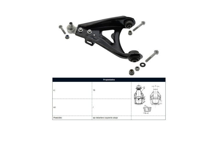 Parilla De Suspension Delantera Renault Megane/Scenic 96-01 Izq Parilla De Suspension Delantera Renault Megane/Scenic 96-01 Izq
