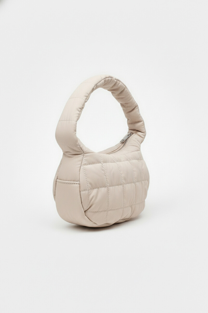 Cartera Quilted - Beige 