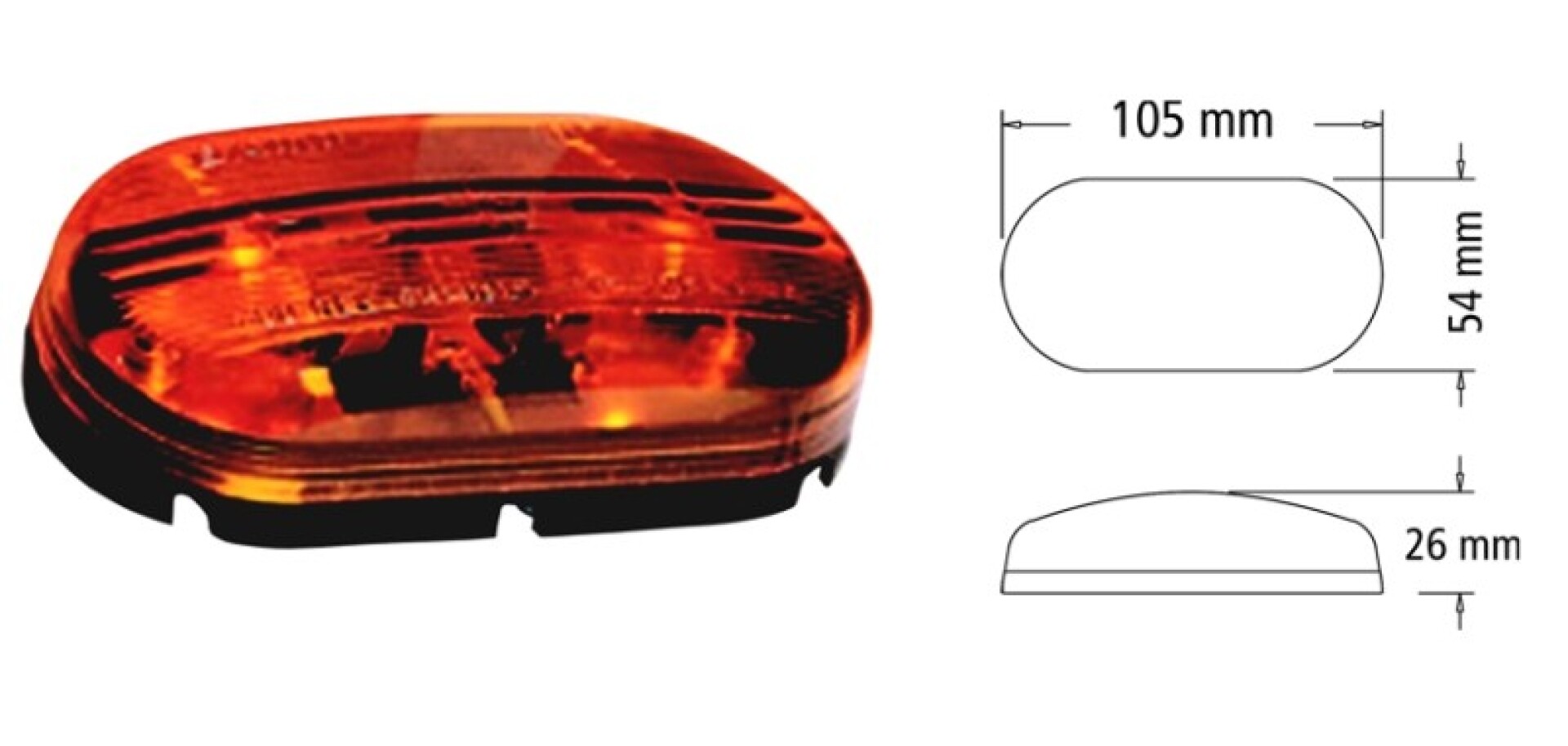 PLASTICO ACRILICO MICA FAROL - 1035 ROJO BAIML 