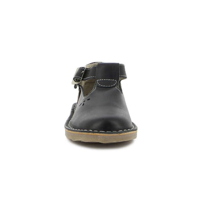 Country Guille Cap Lisa Cuero Con Flor Negro