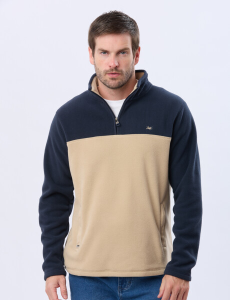 BUZO POLAR BICOLOR Beige