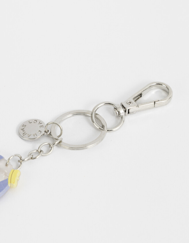 Llavero Acrilico Llavero Y Charm De Perrito - Combinacion Multicolor