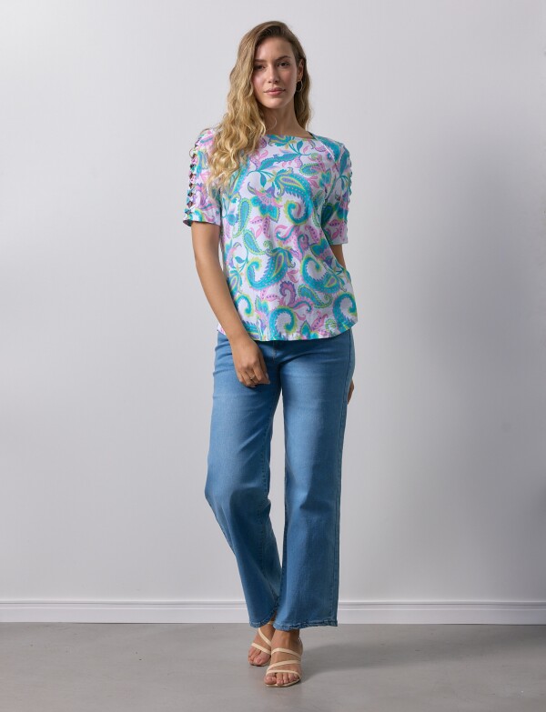Remera Algodón MULTI/ROSA
