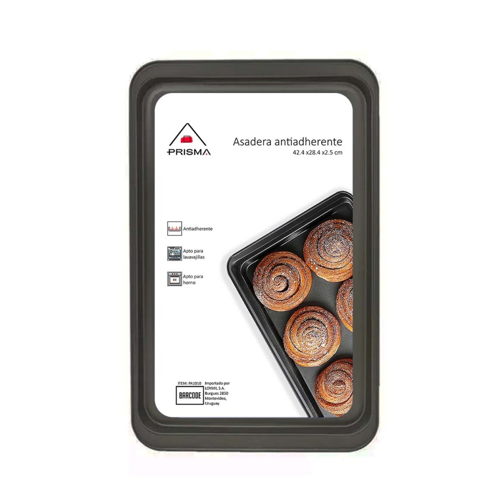 Asadera antiadherente 42.4x28.4x2.5 cm PRISMA Asadera antiadherente 42.4x28.4x2.5 cm PRISMA