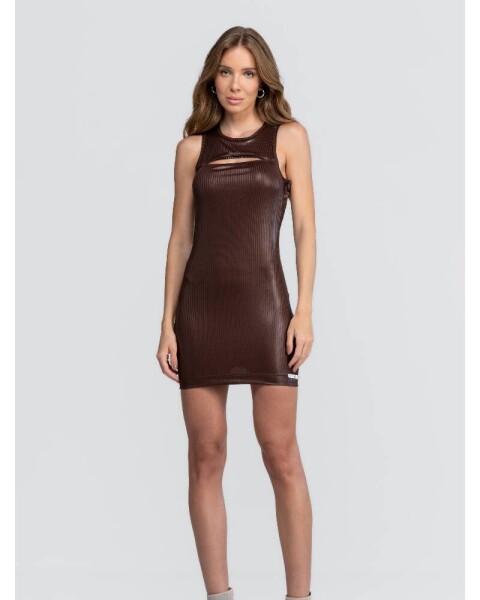 VESTIDO MARRON Marron