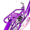 Bicicleta Infantil Bebesit Queen Rodado 20 Con Frenos V-Brake Y Canasto Violeta