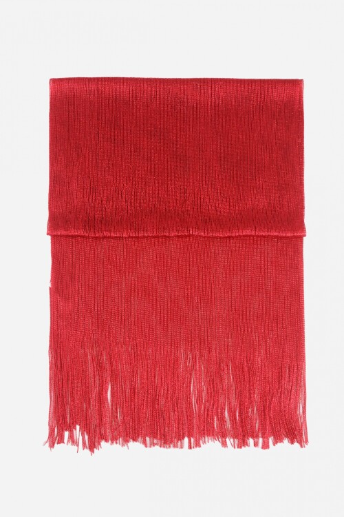 Pashmina party con argolla rojo