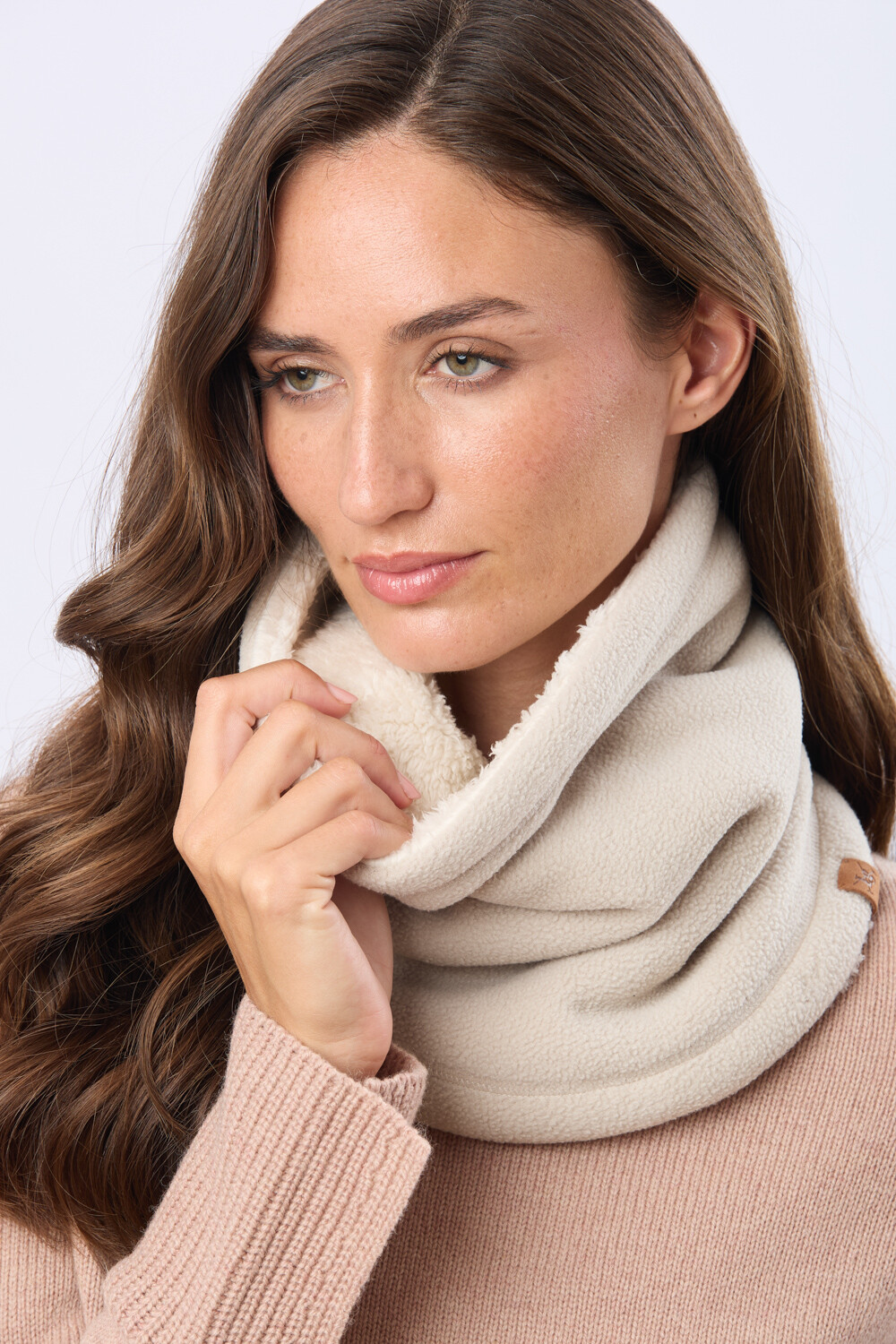 CUELLO POLAR Y SHERPA Beige
