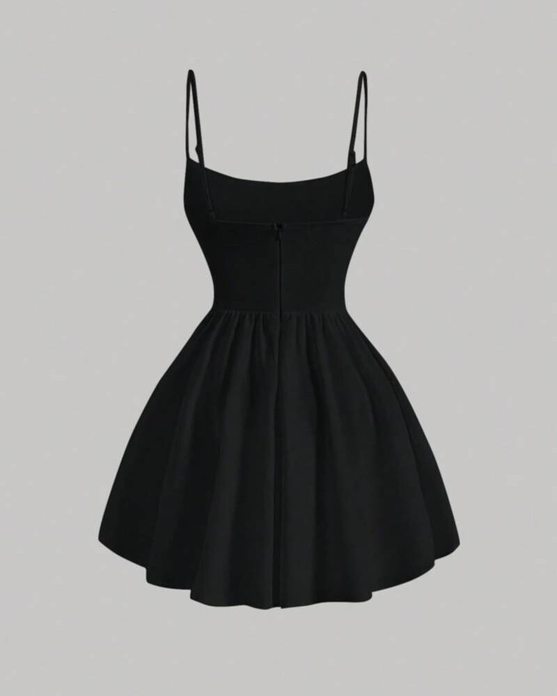 VESTIDO CORSET Negro
