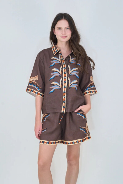 CAMISA BALI Marron