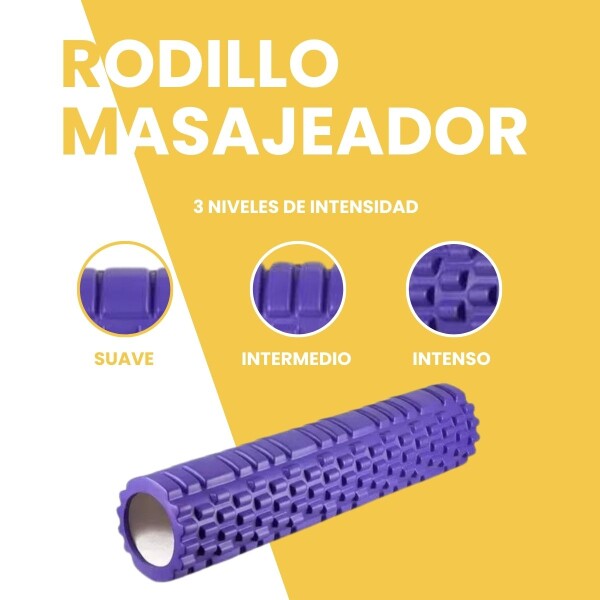 Rolo Pilates 45 Cm Rodillo Masajeador Yoga Gimnasia Entrenamiento Funcional Foam Roller Imback Color Violeta Rolo Pilates 45 Cm Rodillo Masajeador Yoga Gimnasia Entrenamiento Funcional Foam Roller Imback Color Violeta