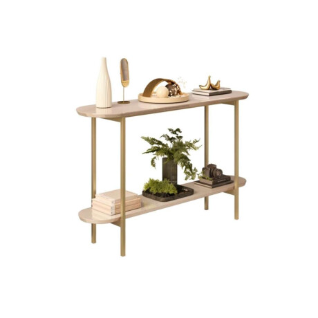 Mesa de arrime en MDF y Metal Charlote Blanco