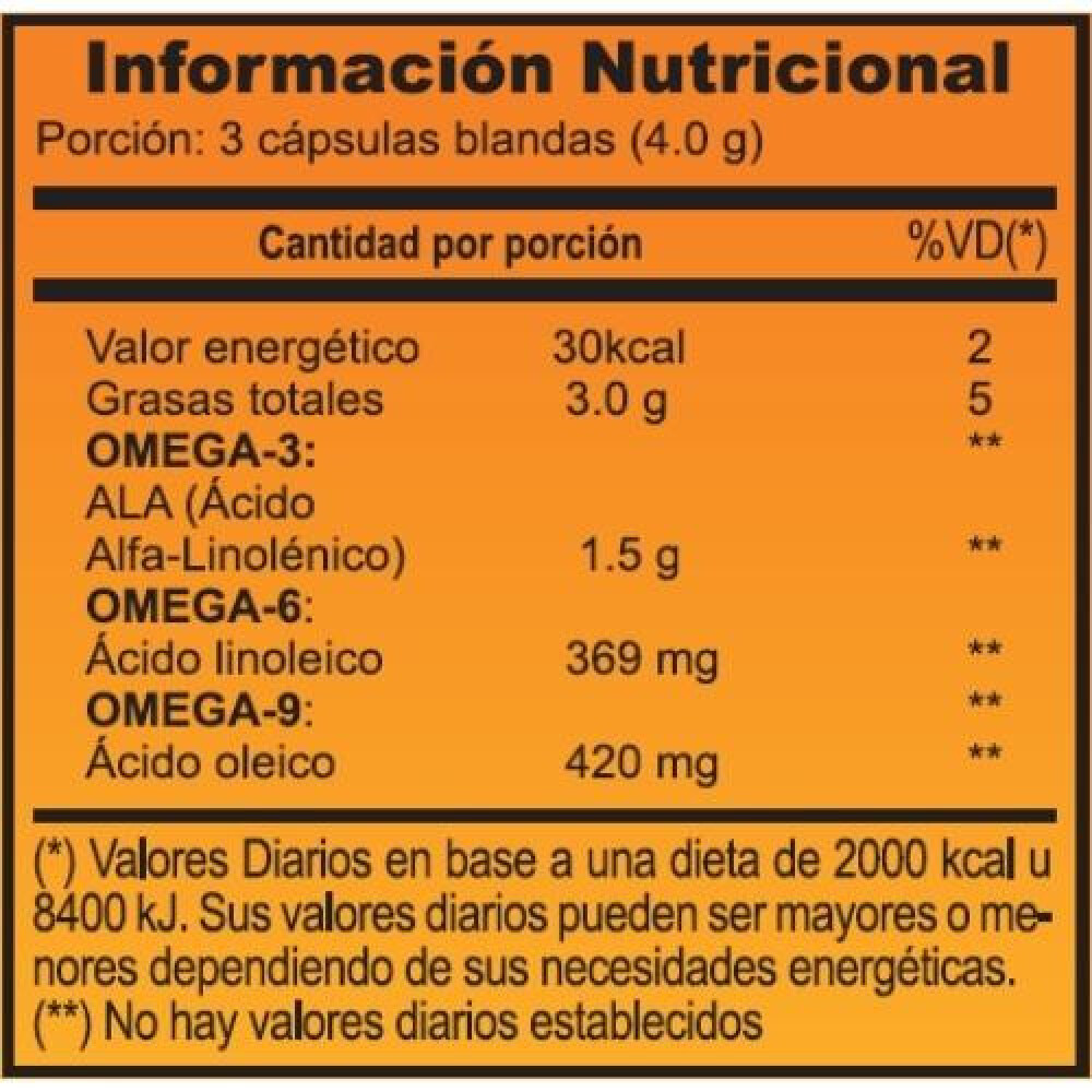 Triple Omega 3-6-9 Natural Life | 100 Cápsulas Blandas Triple Omega 3-6-9 Natural Life | 100 Cápsulas Blandas