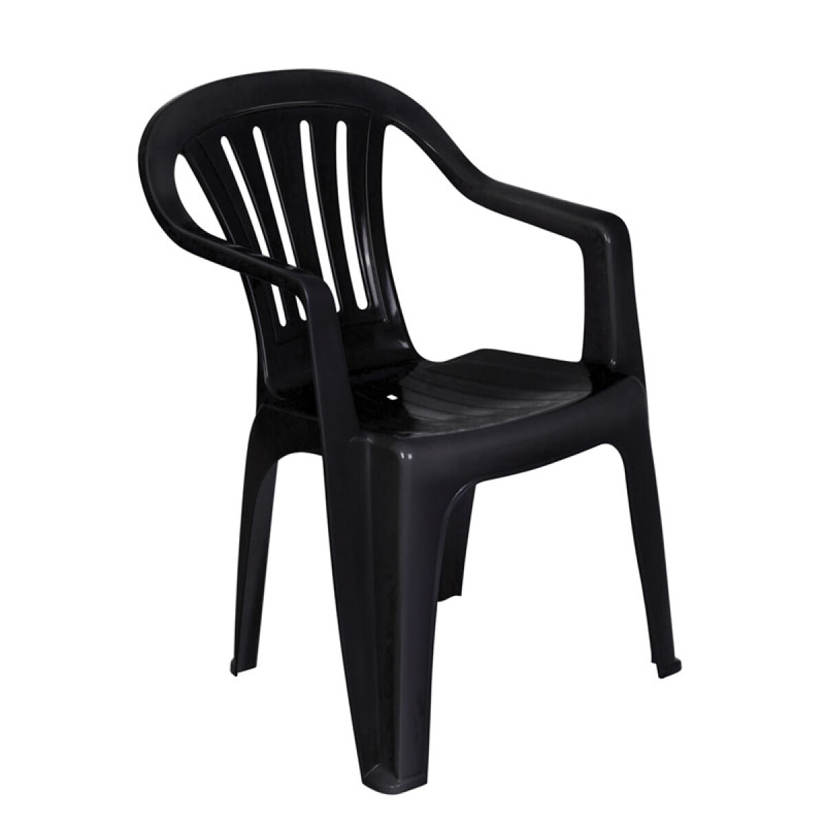 Silla MOR PlÃÂ¡stica Bela Vista con Apoya Brazo - Negro 