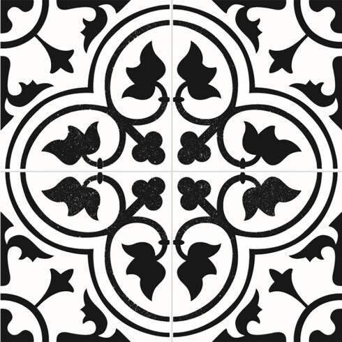 PORCELANATO 45X45 CUADRADO MEDIANO MATE NEGRO PRECORTE 000