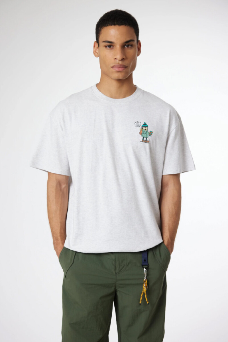 Camiseta Blue Banana - Chase Gris Melange