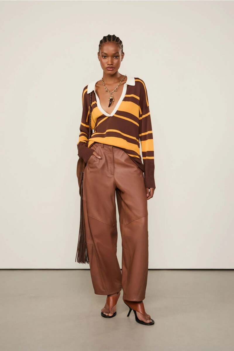 CAMISETA POLO Marron