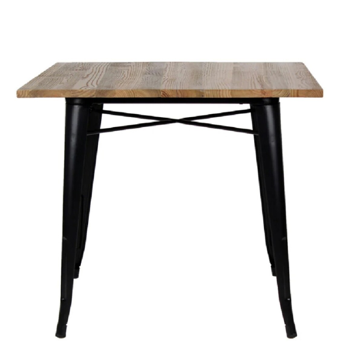 Mesa De Comedor Cuadrada Tolix 70CM Negra 