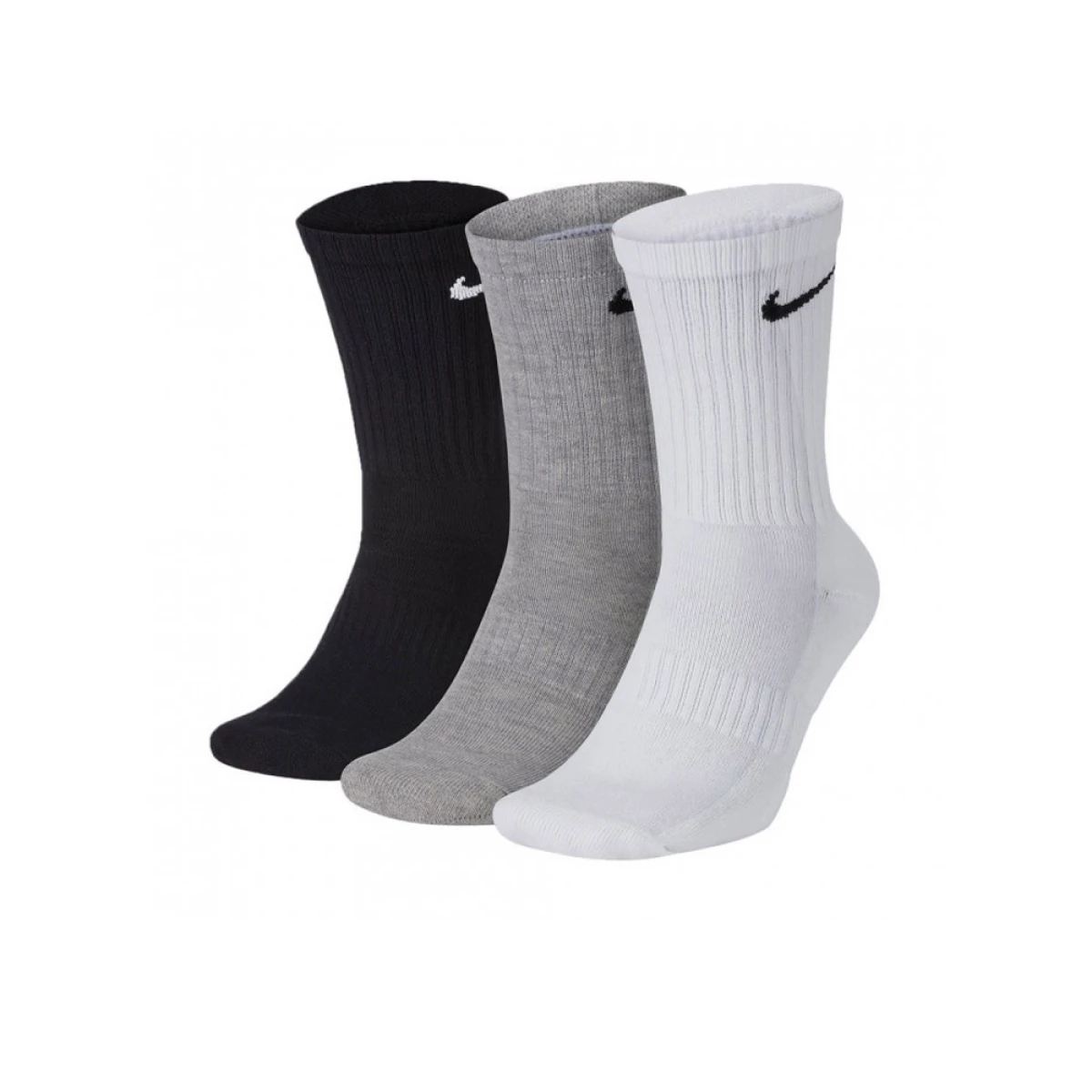 MEDIAS NIKE EVERYDAY LTWT CREW 3PR - Black/White/Grey 